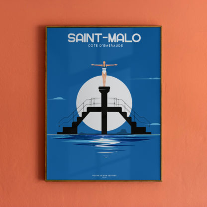 Affiche 30x40cm | Piscine de Bon-Secours | GRAPHICA NISSARDA