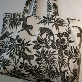 Grand sac de shopping ou de plage en coton | Mamounette