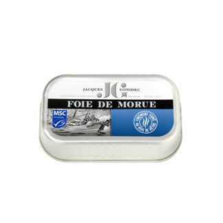 Foie de Morue fumé au bois de Hêtre BIO | Conserverie bretonne Gonidec