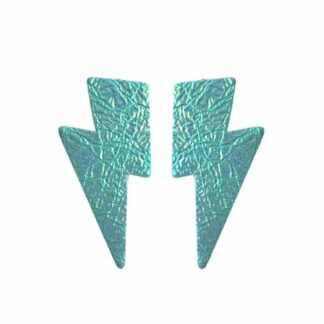 Boucles Foudre Puce, Holo Turquoise  | Demisel