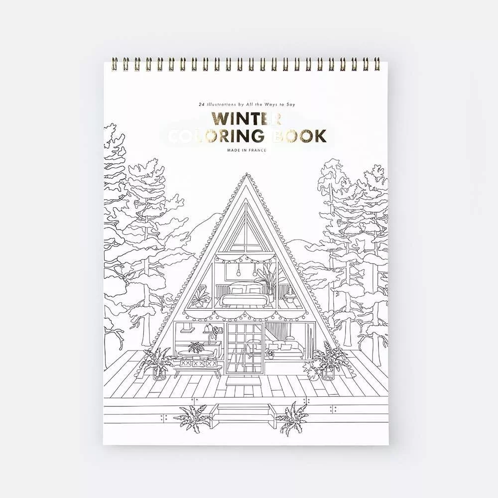 Livre de Coloriage pour Adultes - Édition Hiver - Détente Artistique et Créative | All The Ways To Say