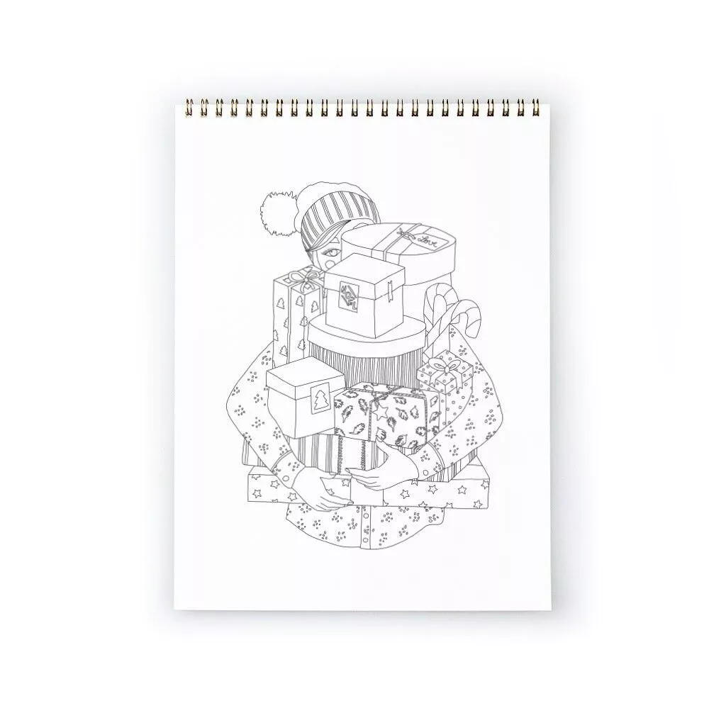 Livre de Coloriage pour Adultes - Édition Hiver - Détente Artistique et Créative | All The Ways To Say – Image 3