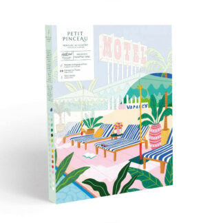 Coffret Peinture au Numéro "The Motel Pool" par Jessica Smith | La Petite Épicerie