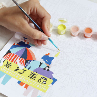 Coffret Peinture au Numéro "Umbrella Revolution" par Tara Deacon | La Petite Épicerie – Image 3